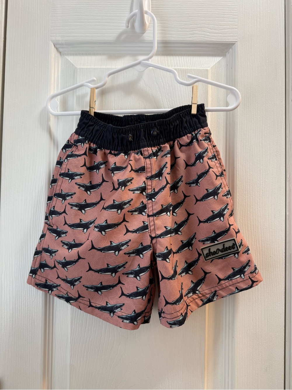 Properly Tied Shordees Swim Trunks- Topo Sharks